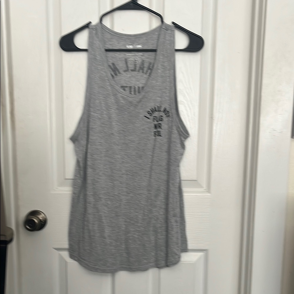 Flag Nor Fail Gray Relaxed Tank Top